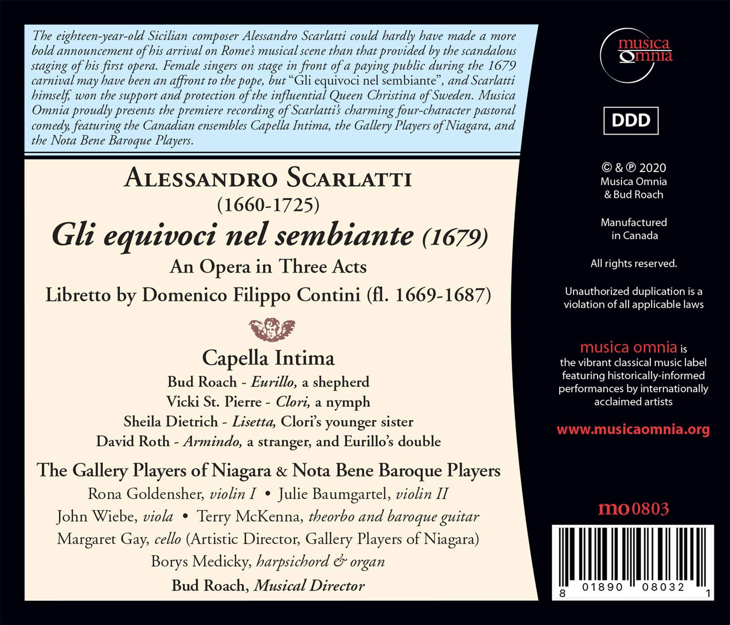 Scarlatti: Gli equivoci nel sembiante
