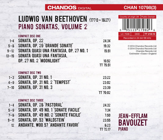 Beethoven: Piano Sonatas, Vol. 2