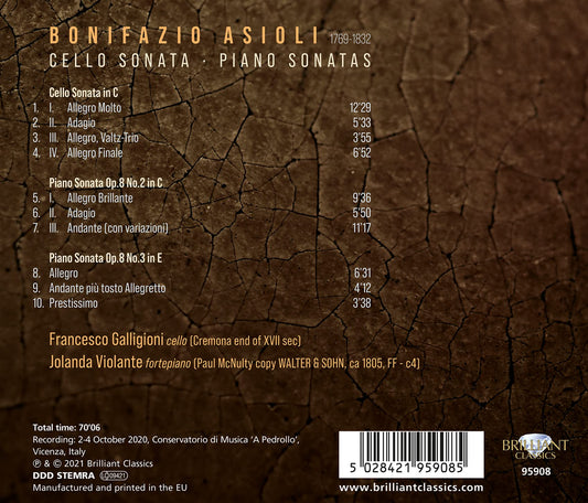 Asioli: Sonatas
