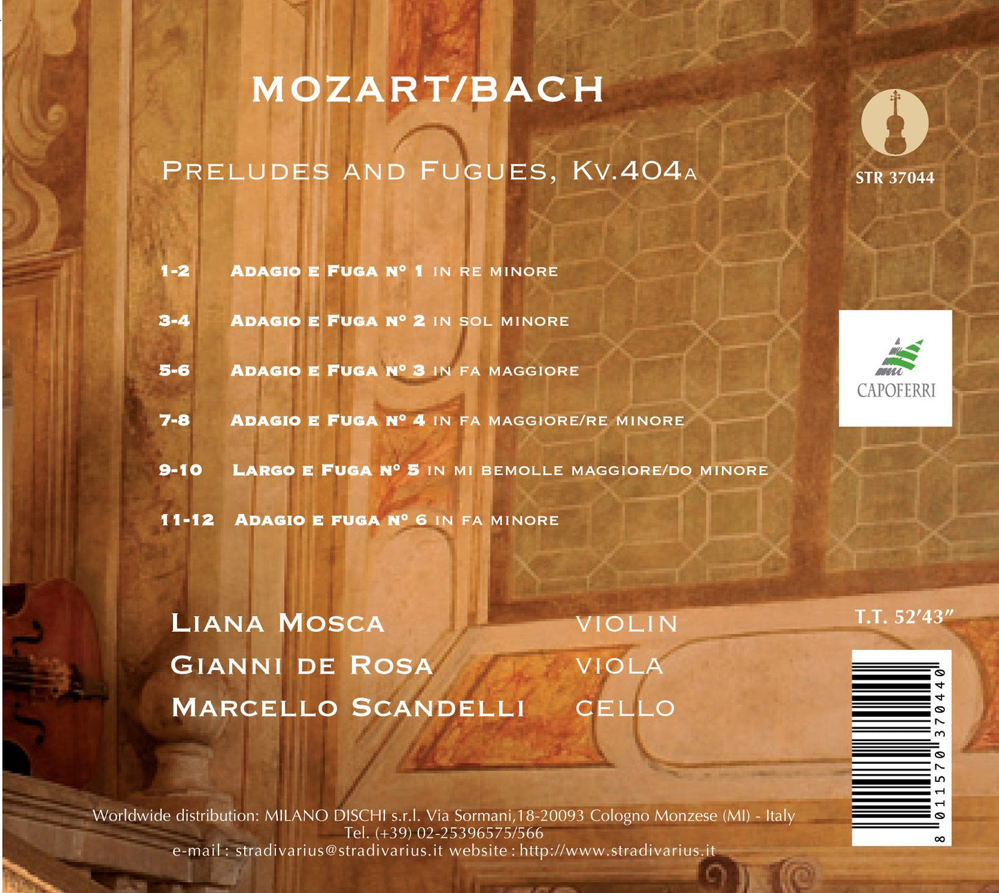 Mozart & Bach: Peludes & Fugues, K. 404a