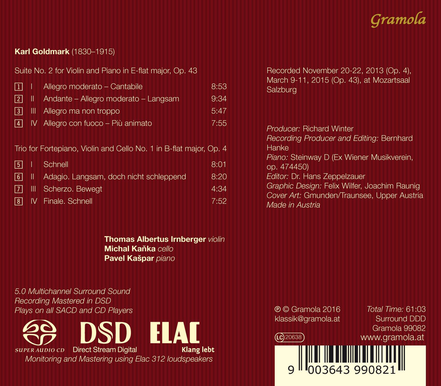 Goldmark: Chamber Works