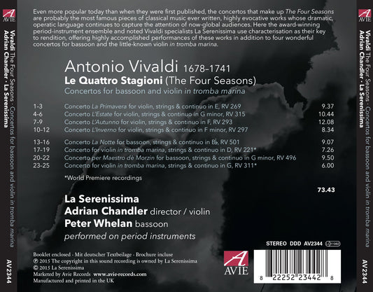 Vivaldi: The Four Seasons & concertos for bassoon and violin