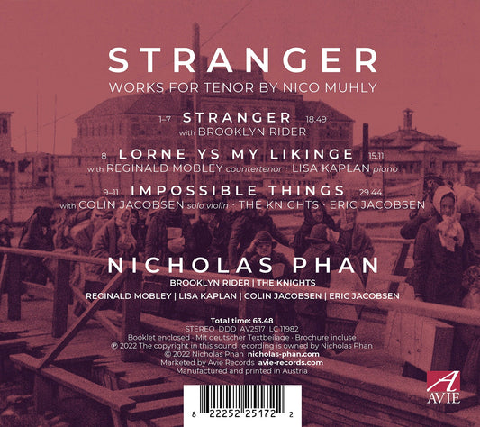 Muhly: Stranger - Works for Tenor