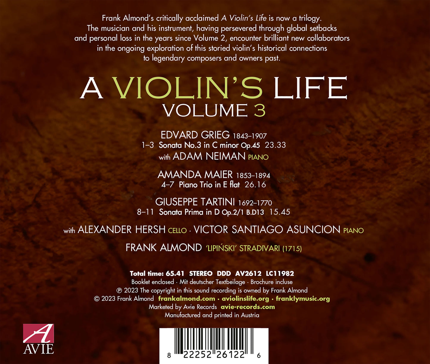 A Violin's Life, Vol. 3 - Music for the 'Lipinski' Stradivari
