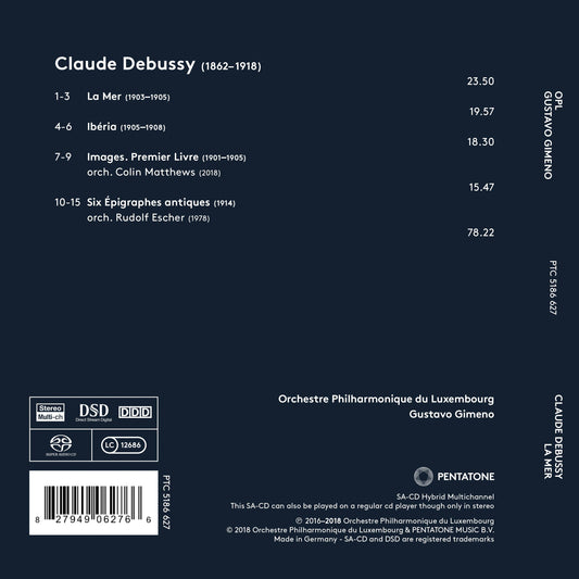 Debussy: La mer, Ibéria, Images & 6 Épigraphes antiques