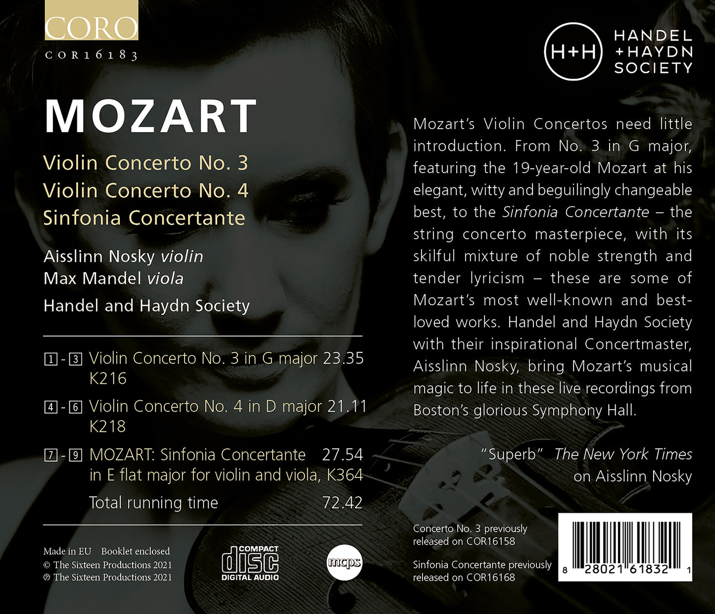 Mozart Violin Concertos Vol I