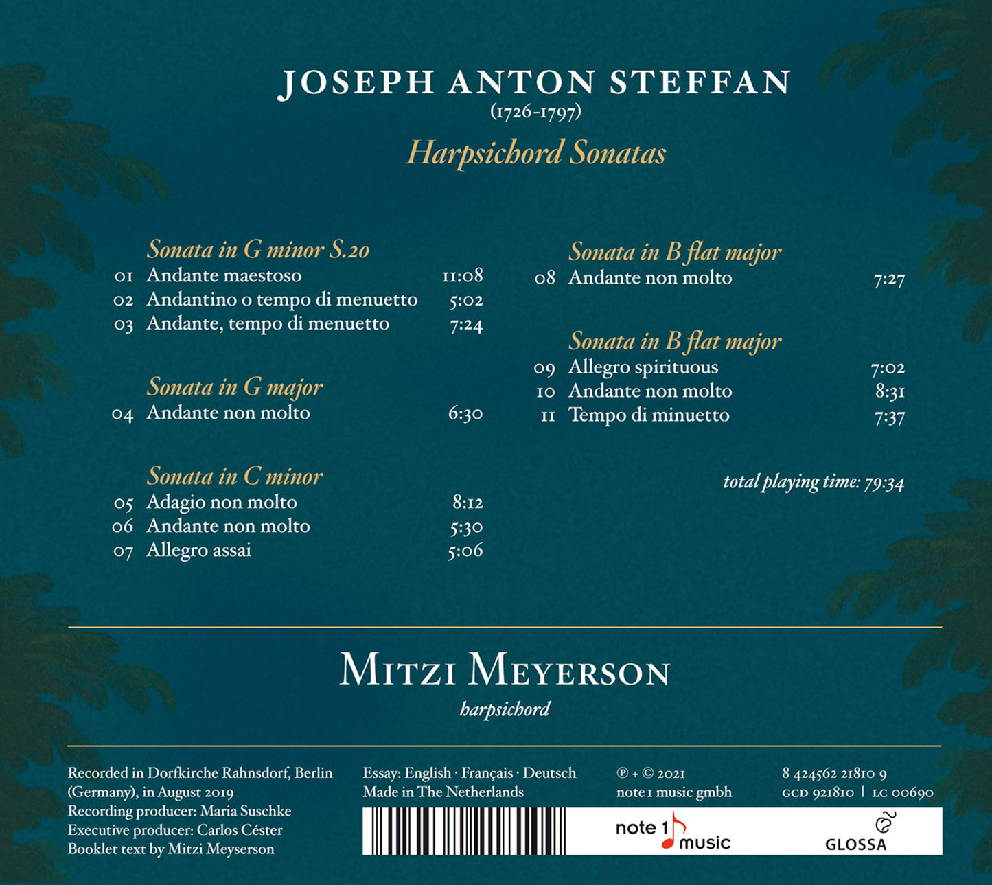 Štepán: Harpsichord Sonatas