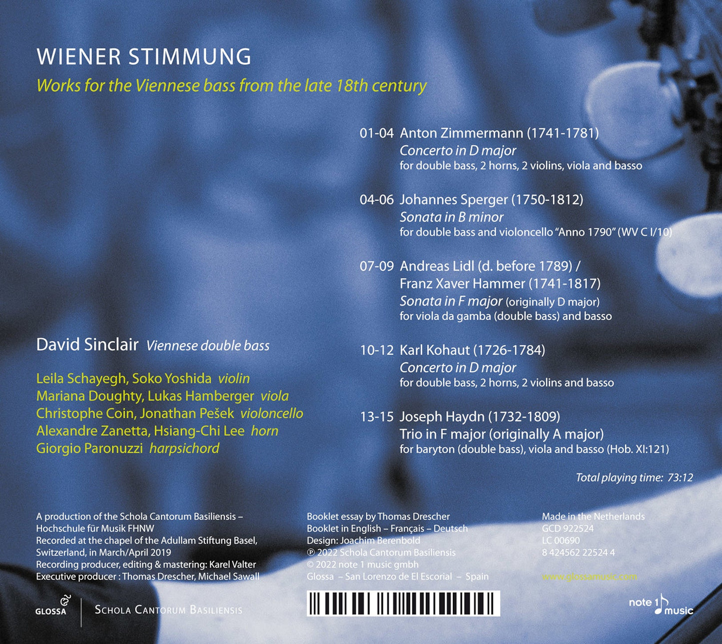 Haydn, Kohaut, Sperger & Zimmermann: Wiener Stimmung - Works