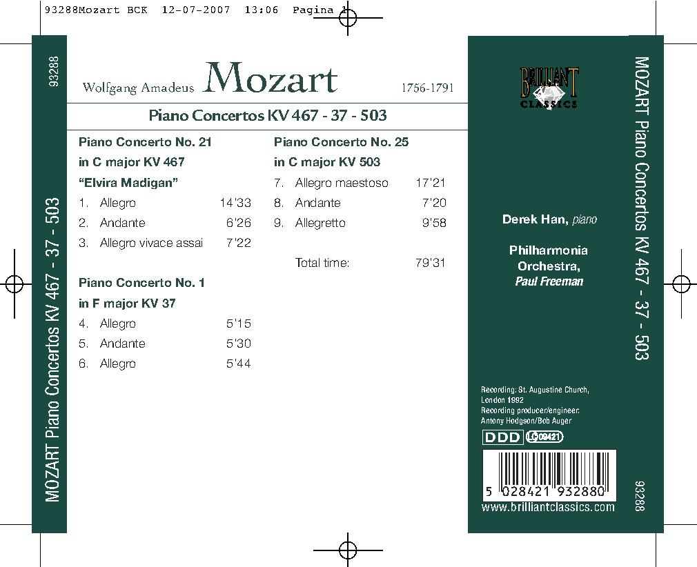 PIANO CONCERTOS NOS. 1, 21 & 2