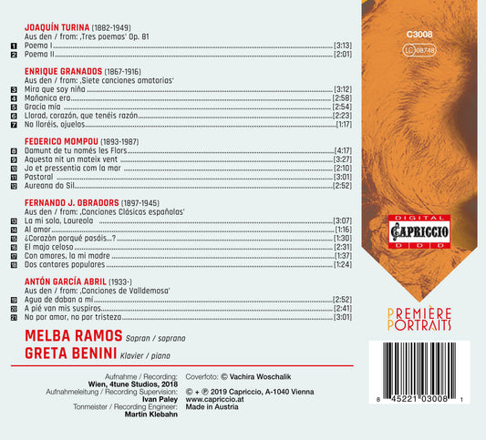 Mompou - Obradors - Granados - García Abril - Turina