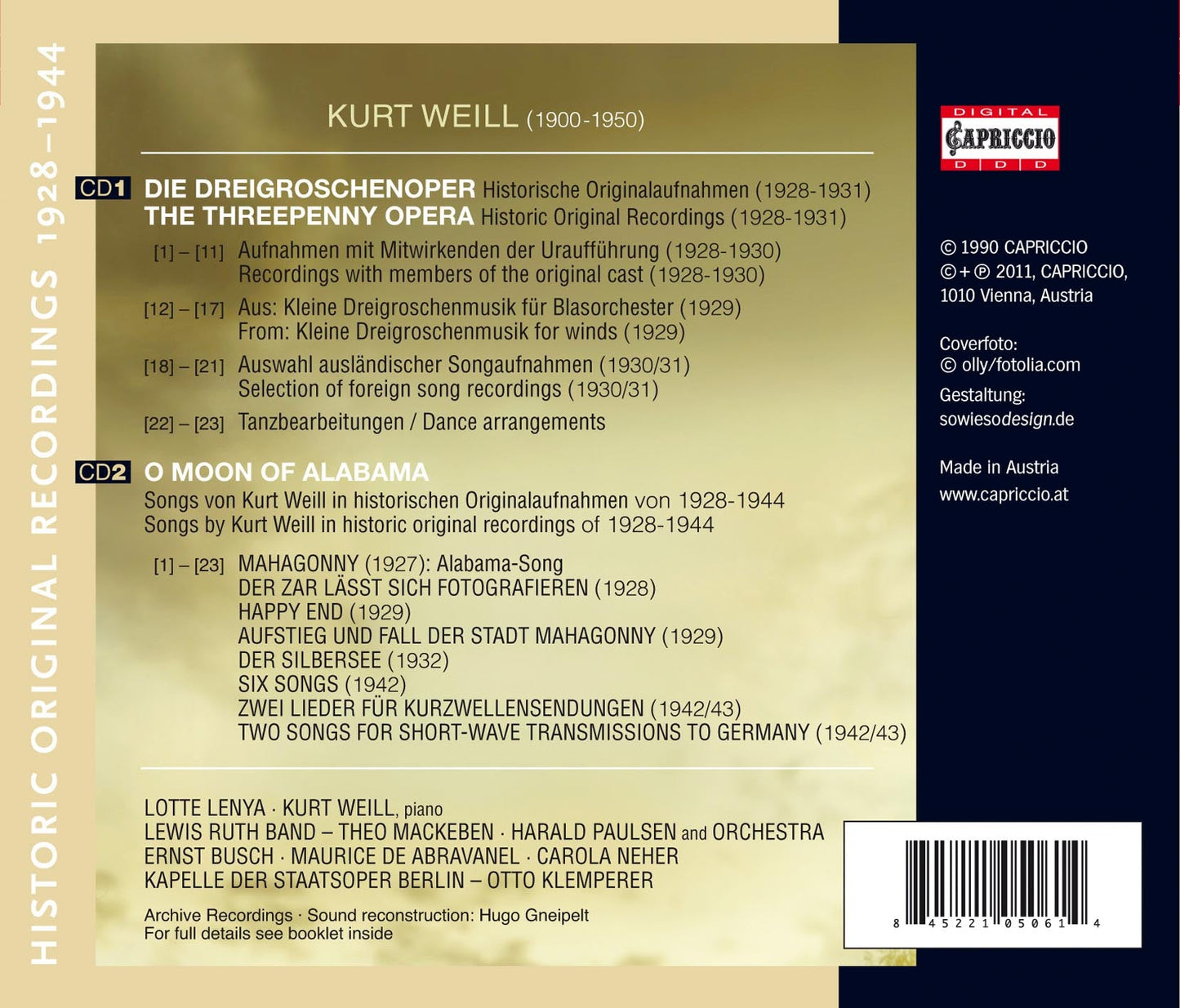 Weill: The Threepenny Opera - 6 Songs -  Und was bekam des S