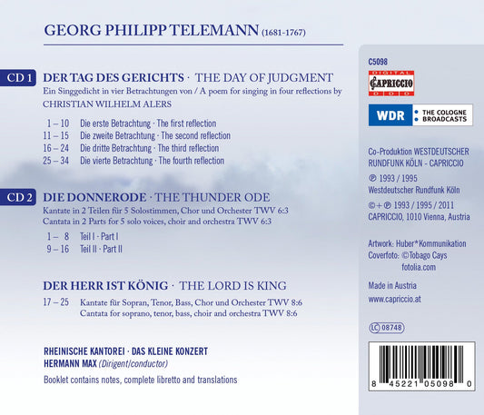 Telemann: Der Tag des Gerichts (The Day of Judgements)