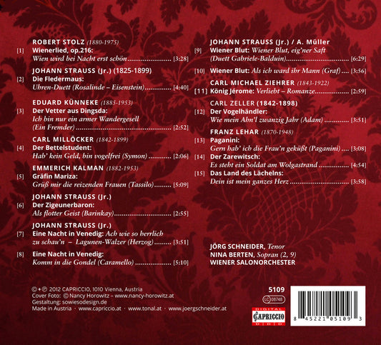 Jörg Schneider: Die Fledermaus - Gräfin Mariza - Der Zarewit