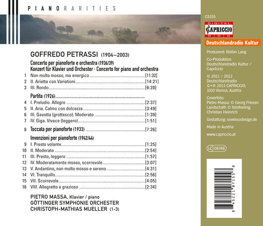 Petrassi: Piano Concerto, Partita, Toccata & Invenzioni
