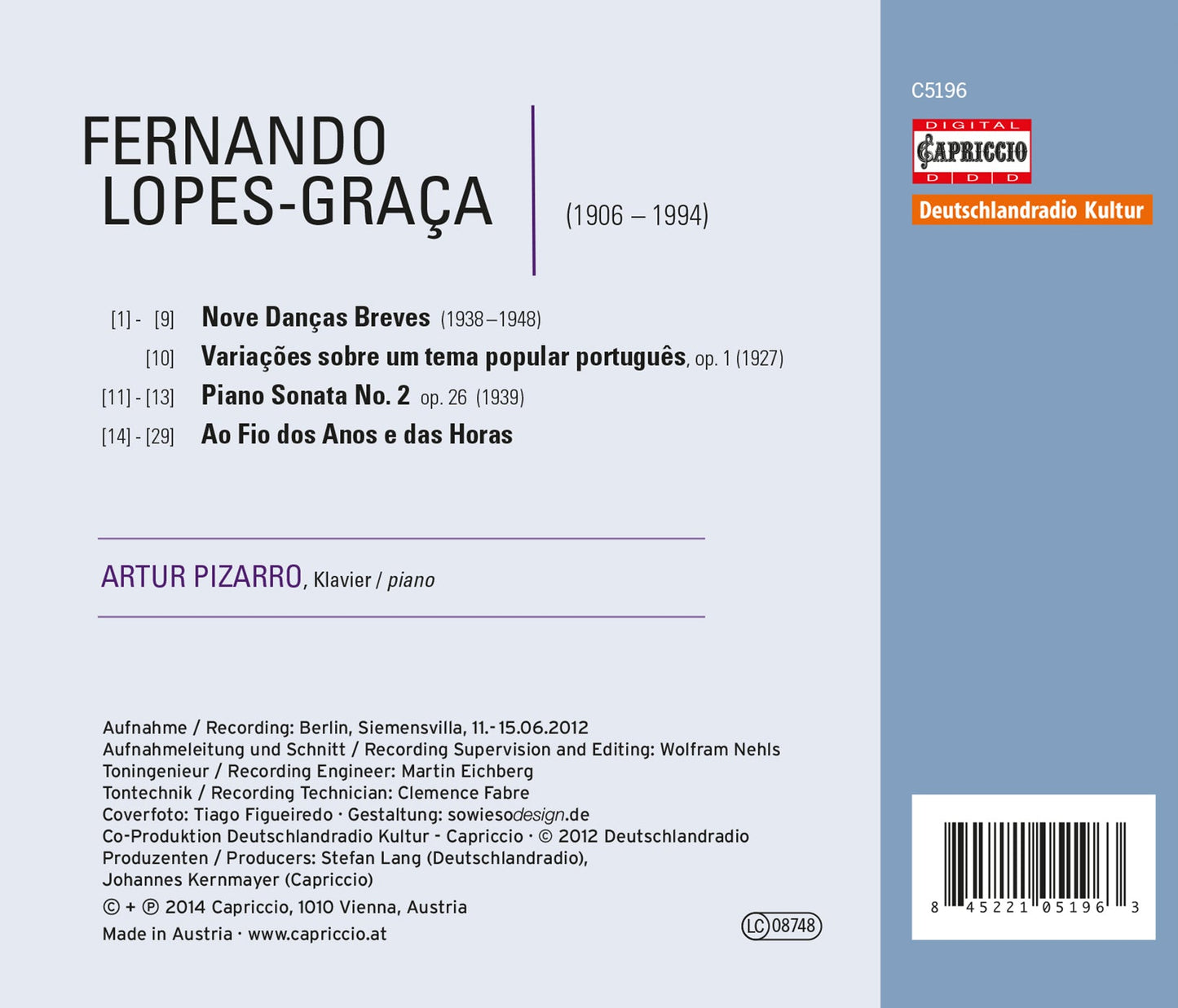 Lopes-Graça: Piano Works
