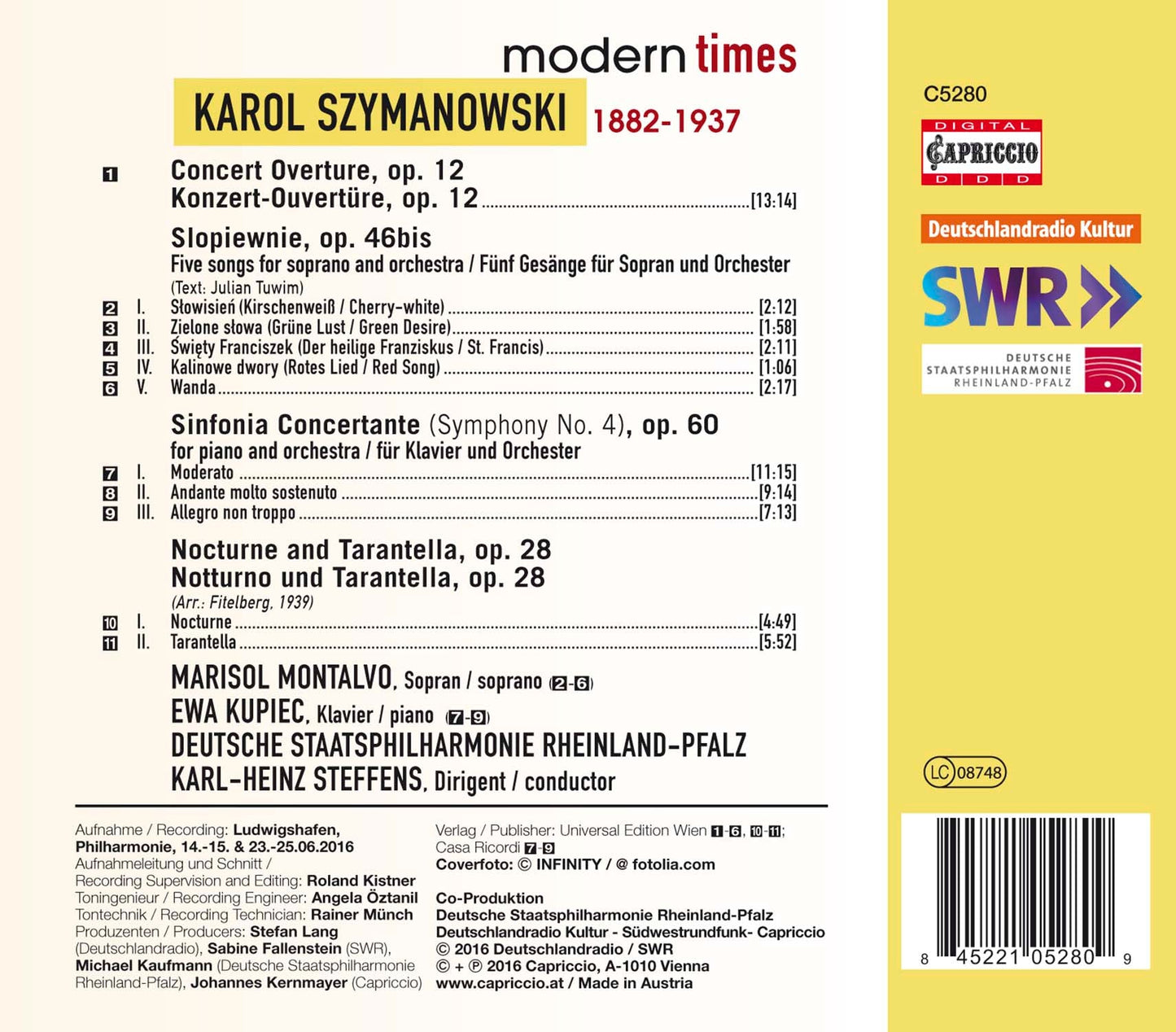 Karol Szymanowski: Modern Times