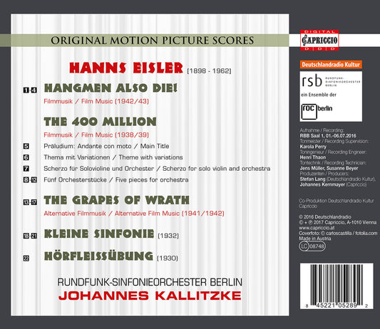 Hanns Eisler: Film Music