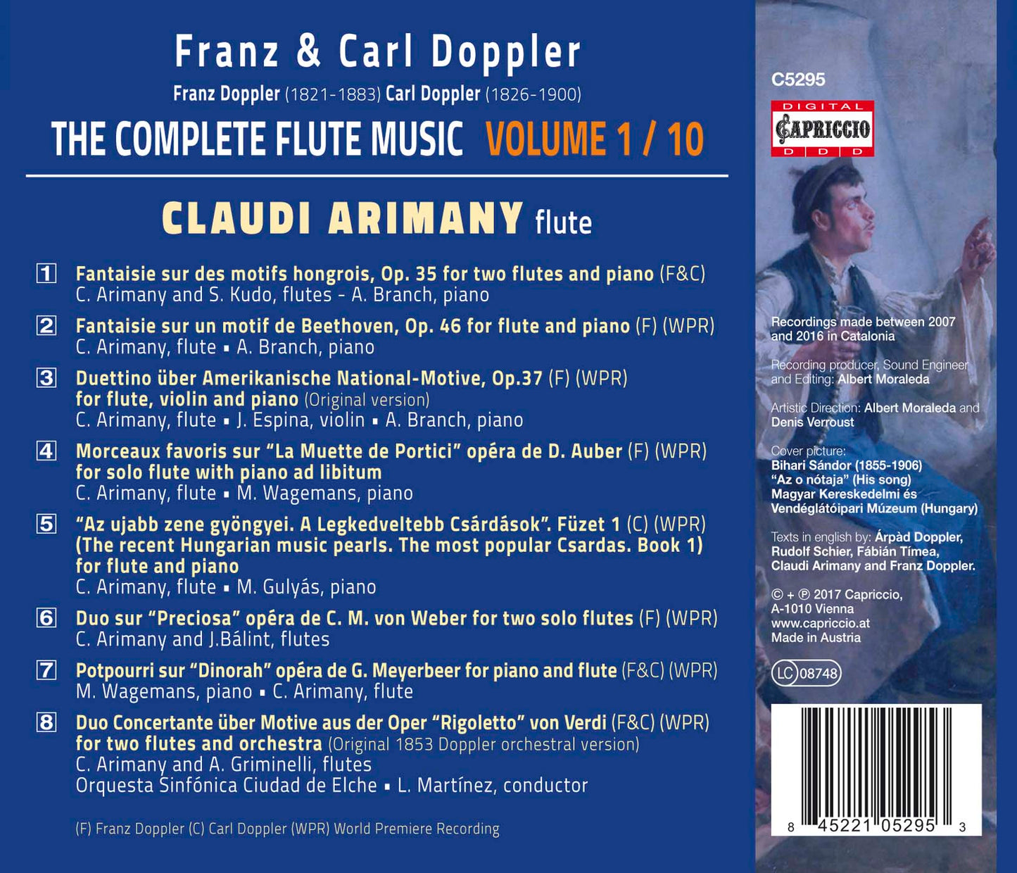 Franz & Karl Doppler: The Complete Flute Music, Vol. 1