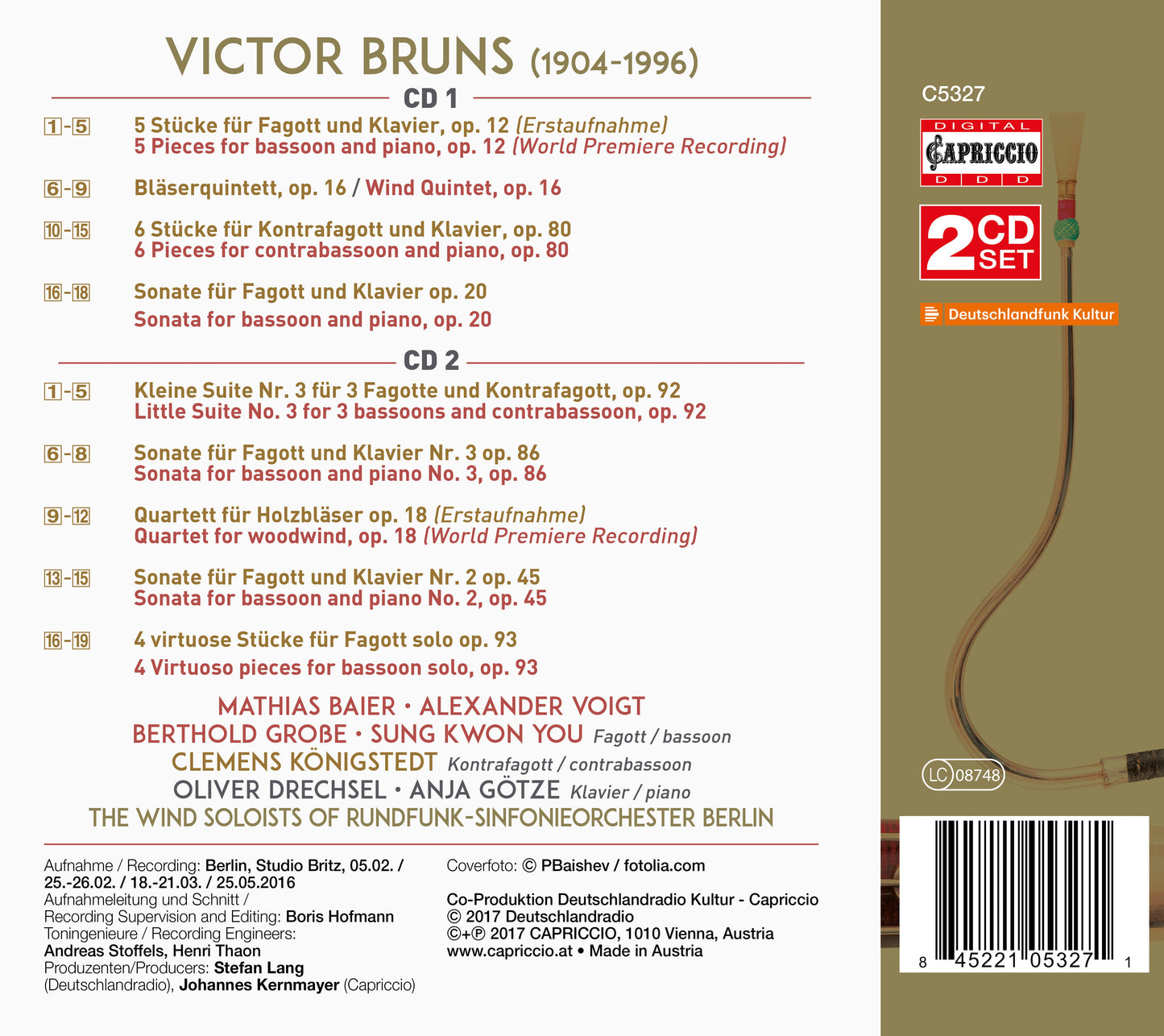 Bruns: Chamber Music For Woodwinds