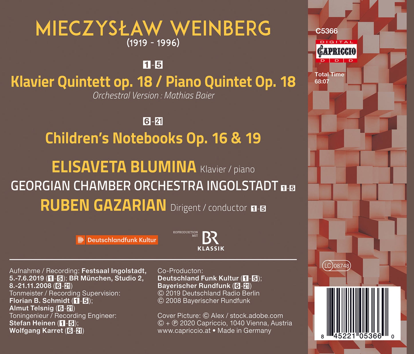 Weinberg: Piano Quintet (Orchestral Version) - Children's No