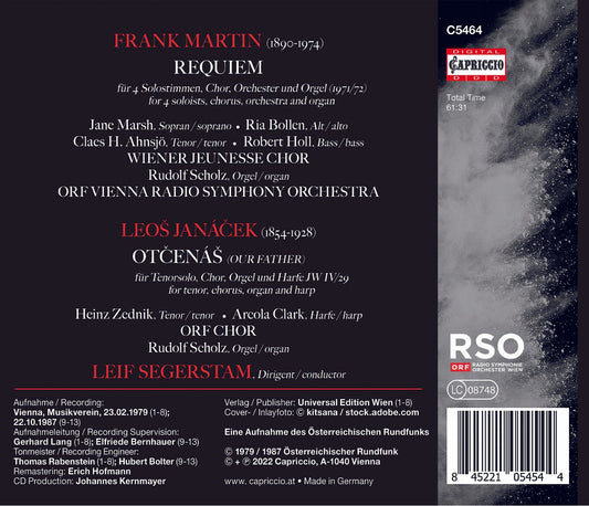 Martin: Requiem; Janacek: Otcenas