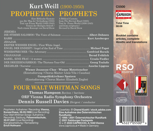 Weill: Propheten