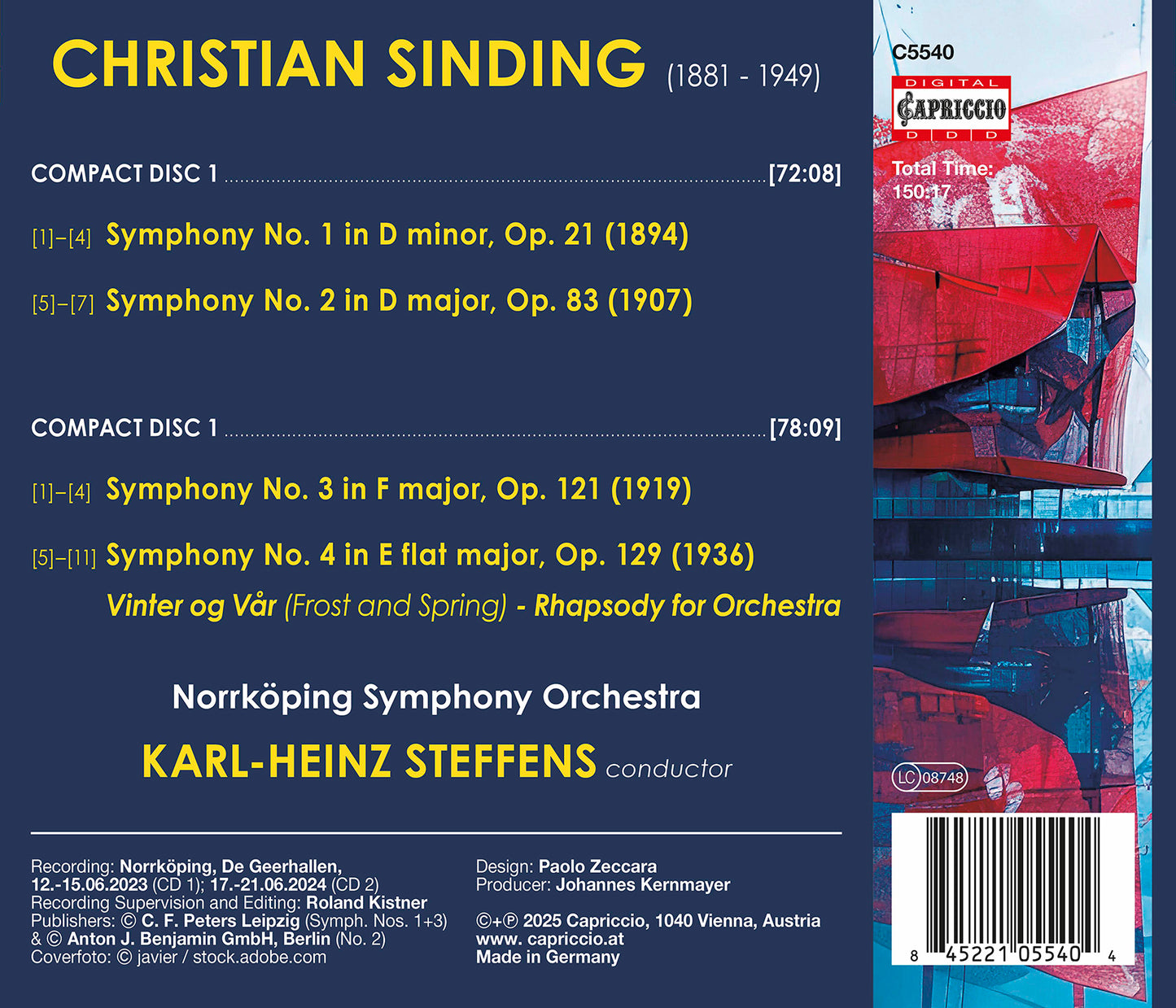 Sinding: The Symphonies