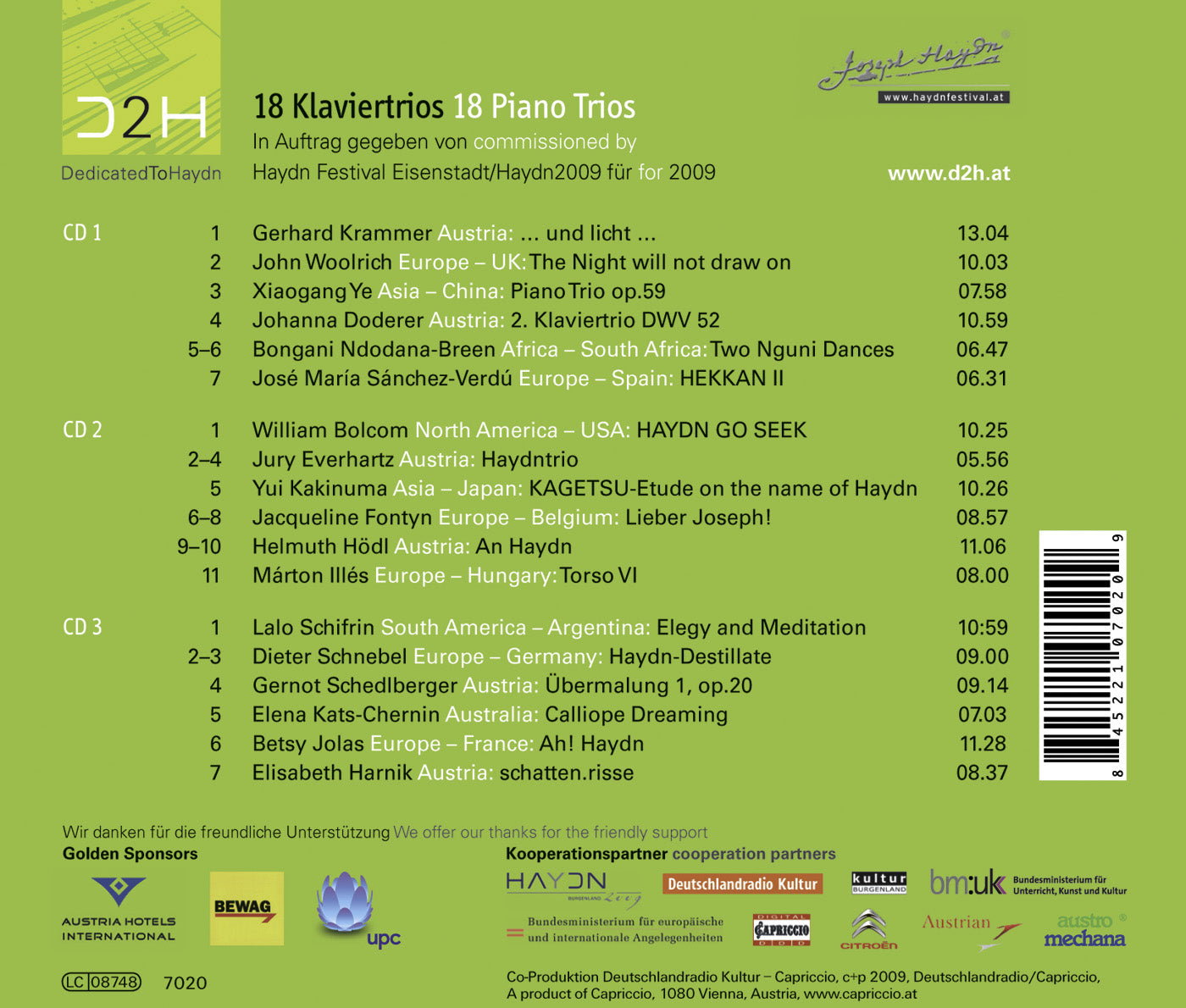 Piano Trios - Krammer, G. / Woolrich, J. / Ye, X.G. / Dodere