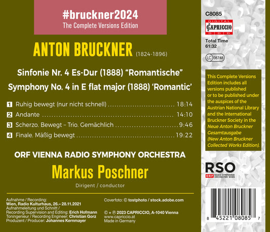 Bruckner: Symphony No. 4 (1888)