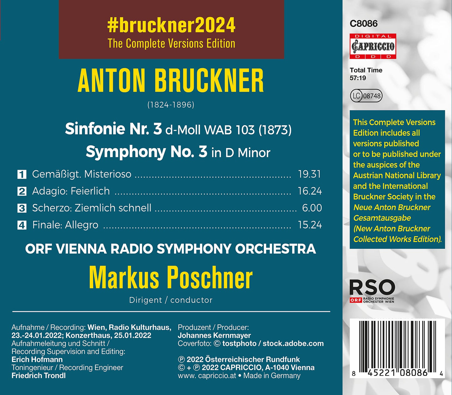 Bruckner: Symphony No. 3 (1873)