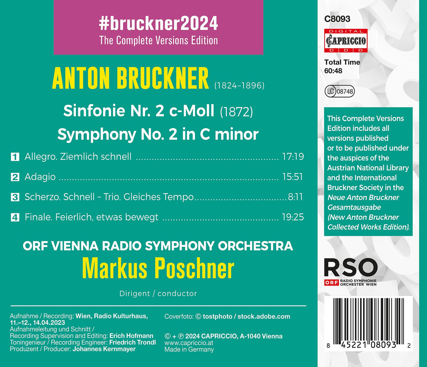 Bruckner: Symphony No. 2 (1872)