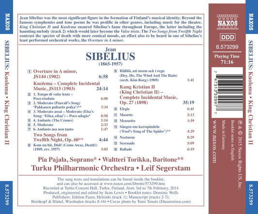Sibelius: Kuolema, JS 113 & King Christian II, Op. 27