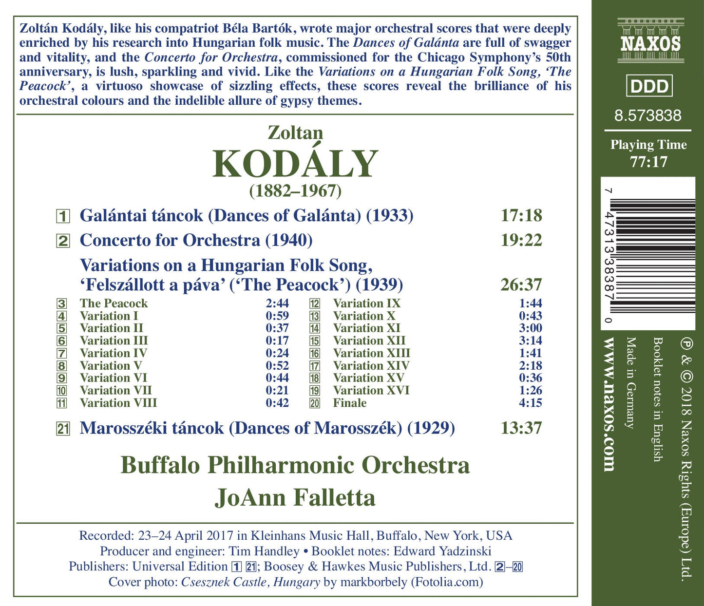 Kodály: Orchestral Works