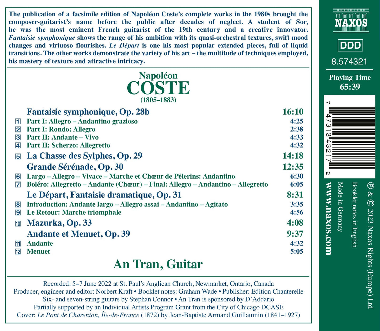 Coste: Guitar Works, Vol. 6