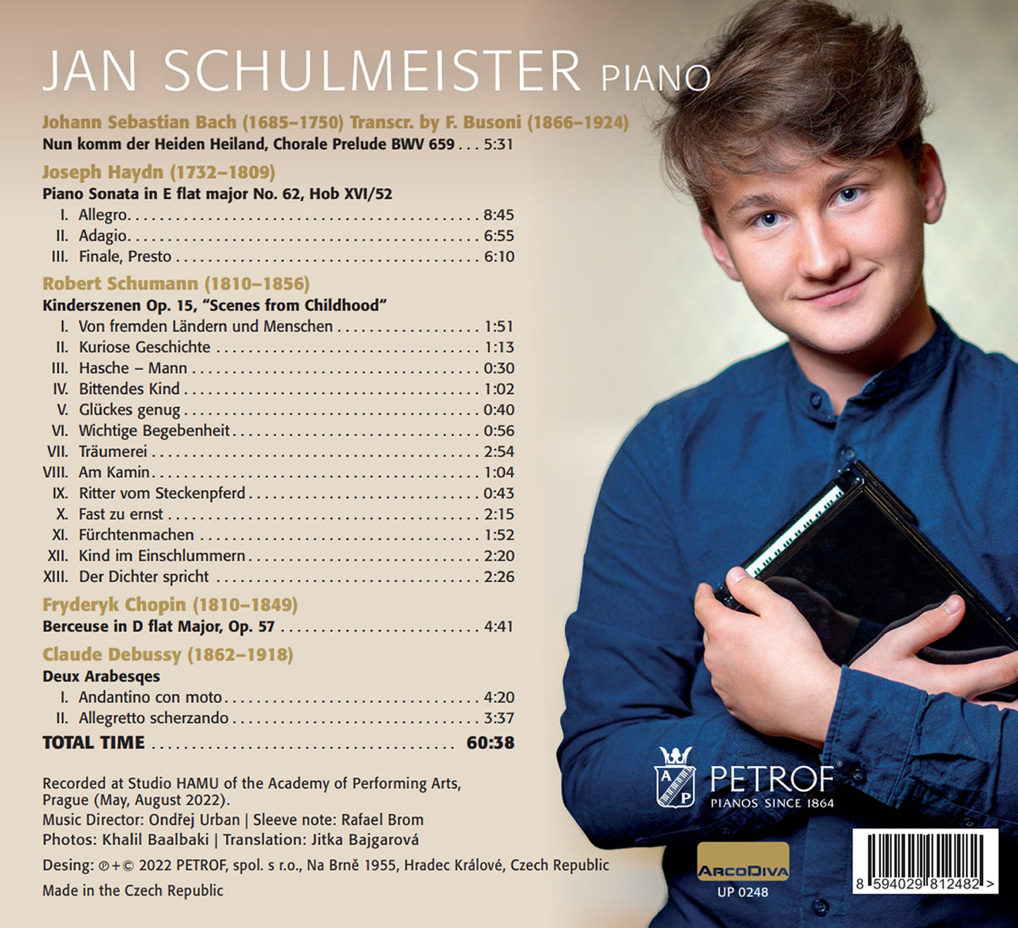 Bach, Haydn, Schumann, Chopin, & Debussy: Piano