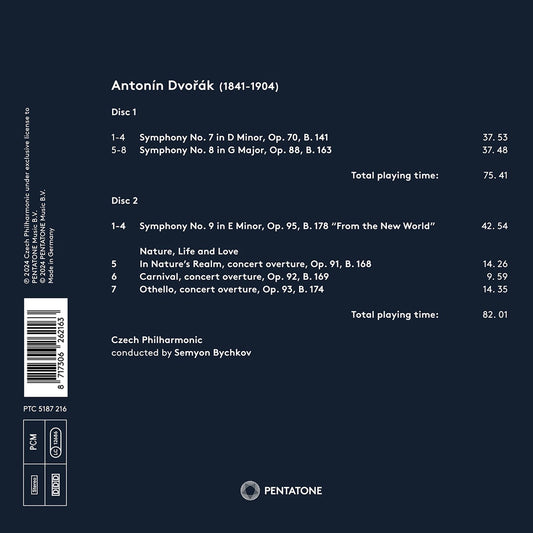 Dvorak: Symphonies Nos. 7, 8, & 9