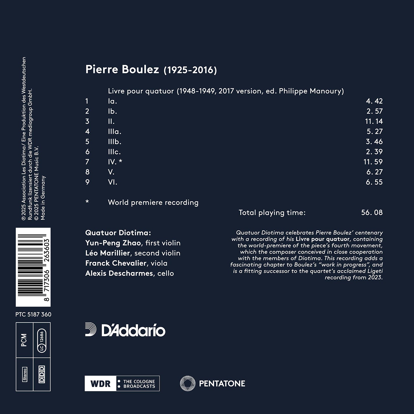 Boulez: Livre pour Quatuor