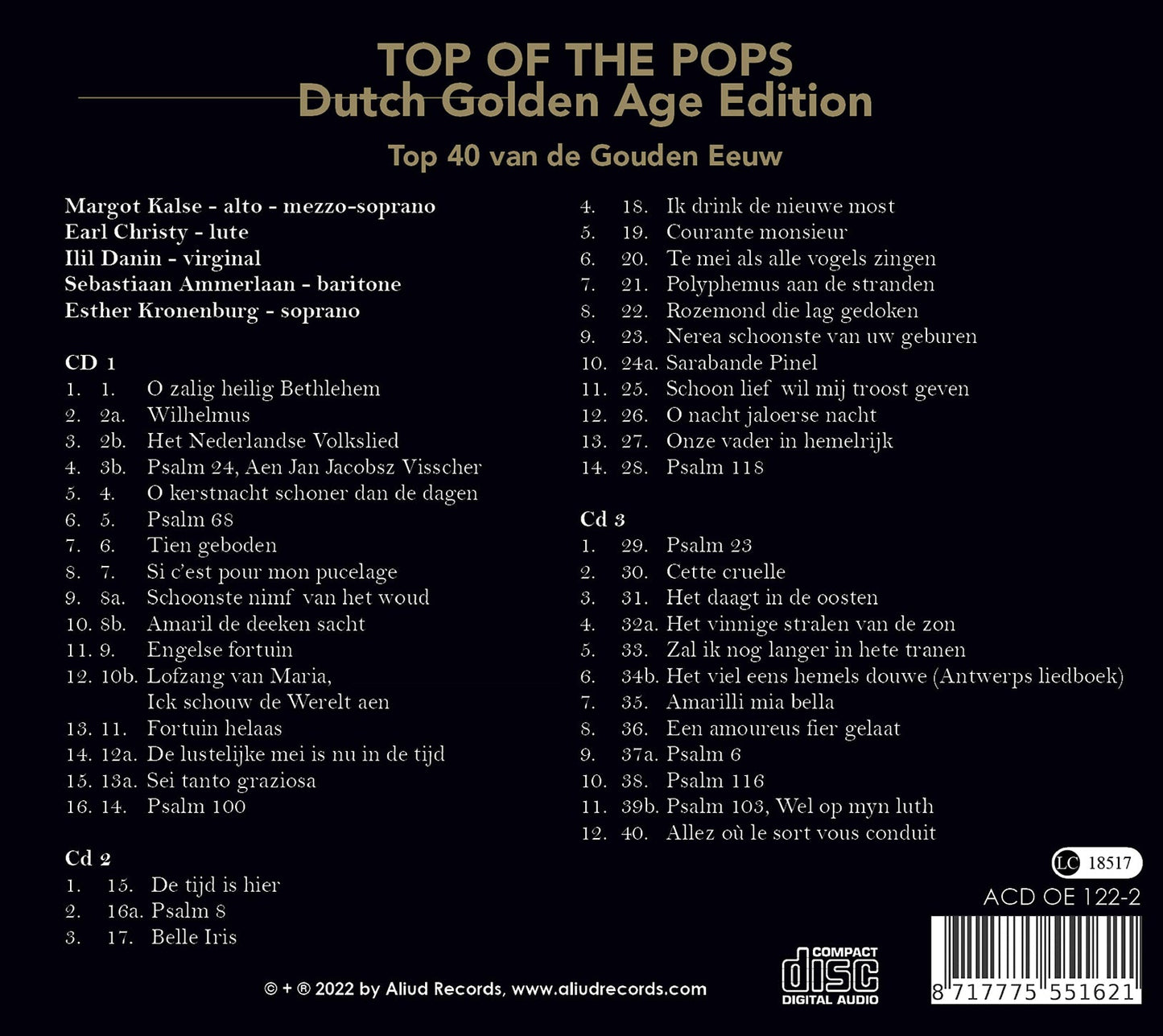 Top Of The Pops Dutch Golden Age Edition - Top 40 Van De Gou