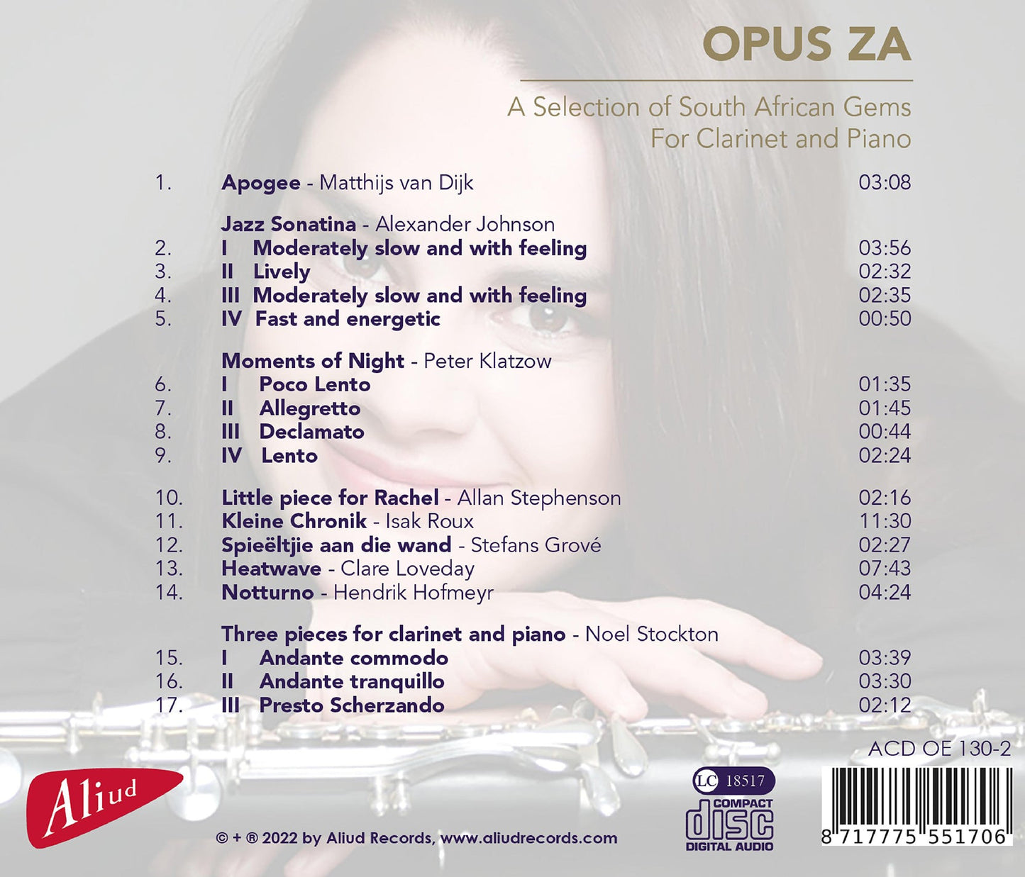 Opus Za - A Selection of South African Gems for Clarinet & P