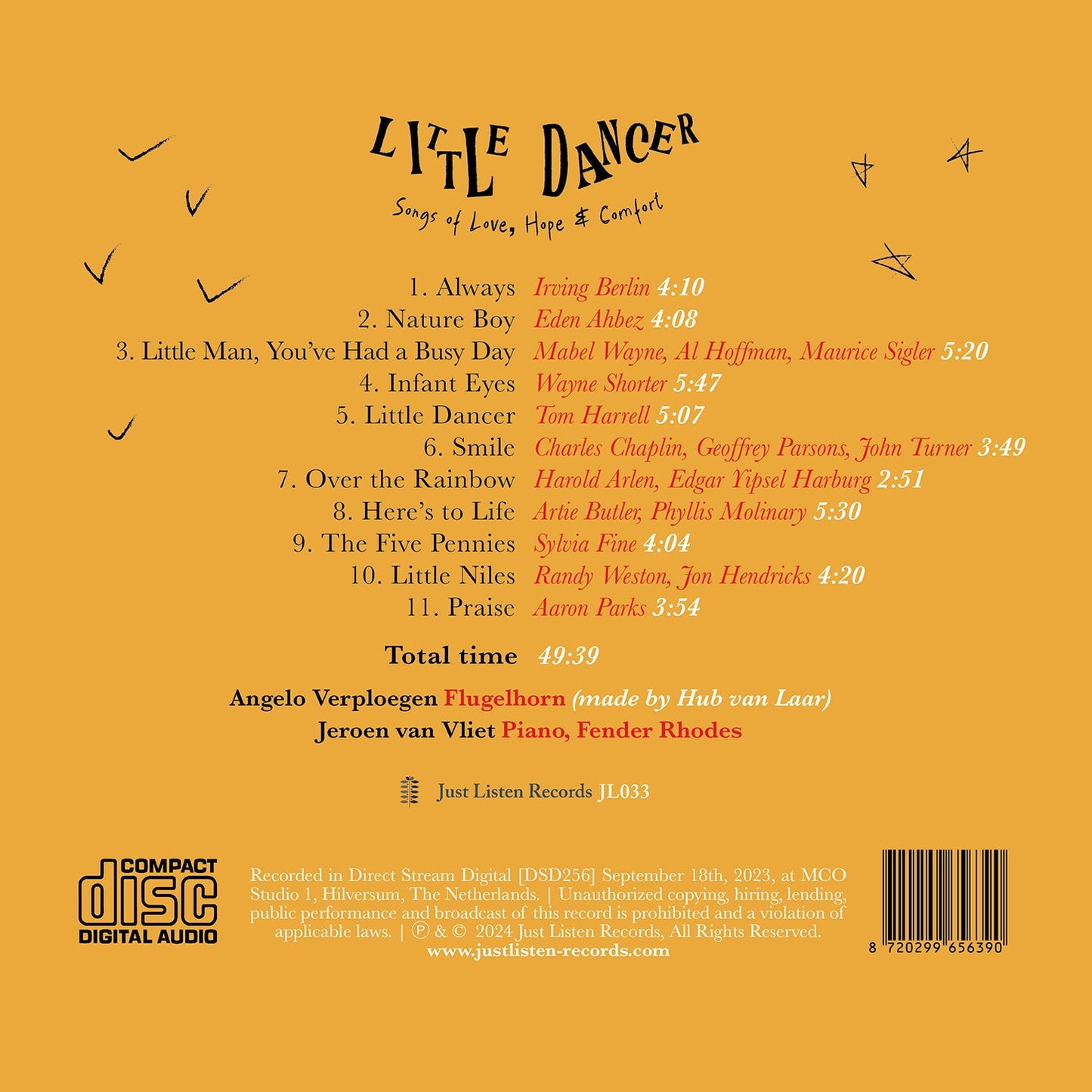 Little Dancer - Songs of Love, Hope & Comfort