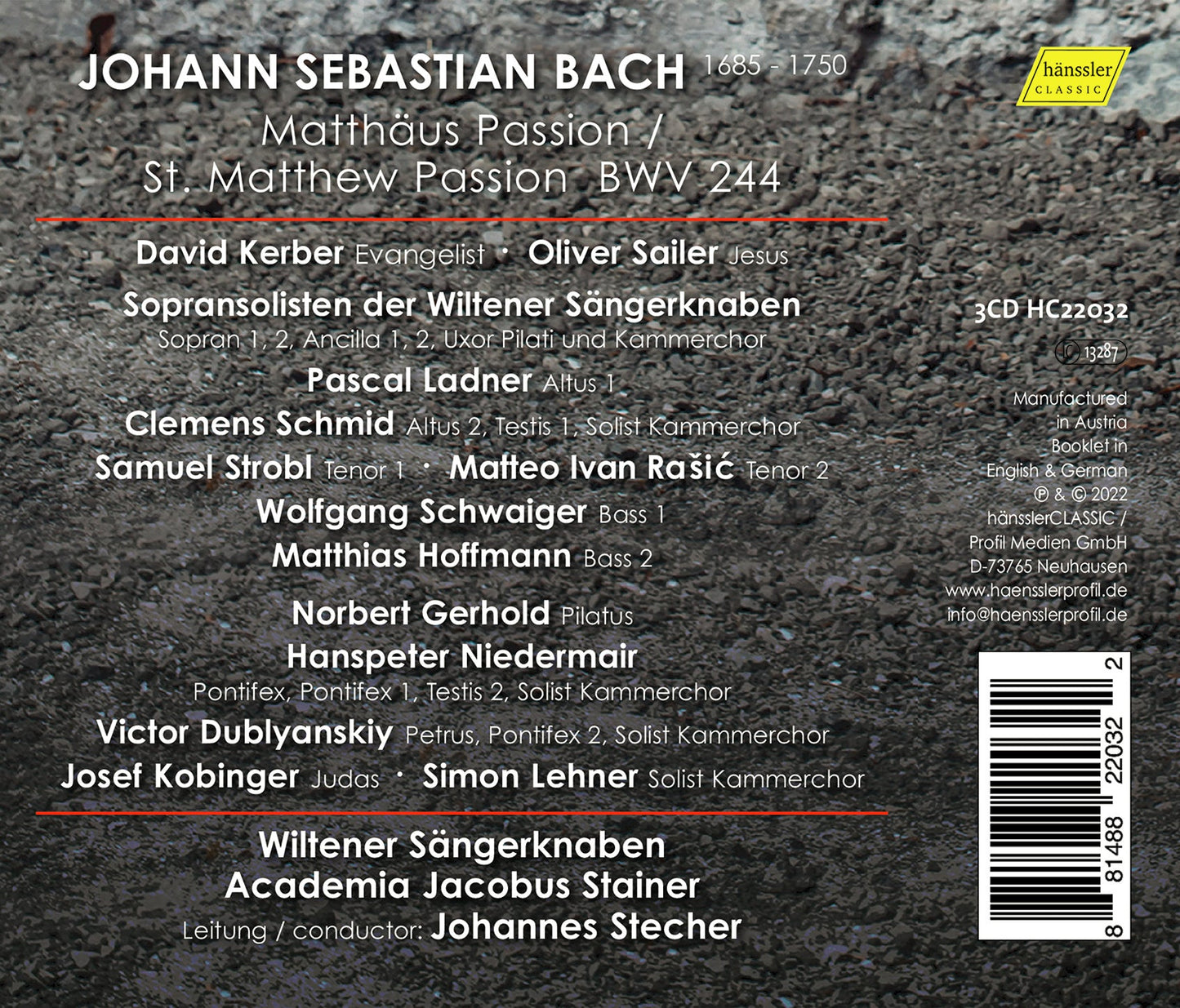 Bach: St. Matthew Passion, BWV 244