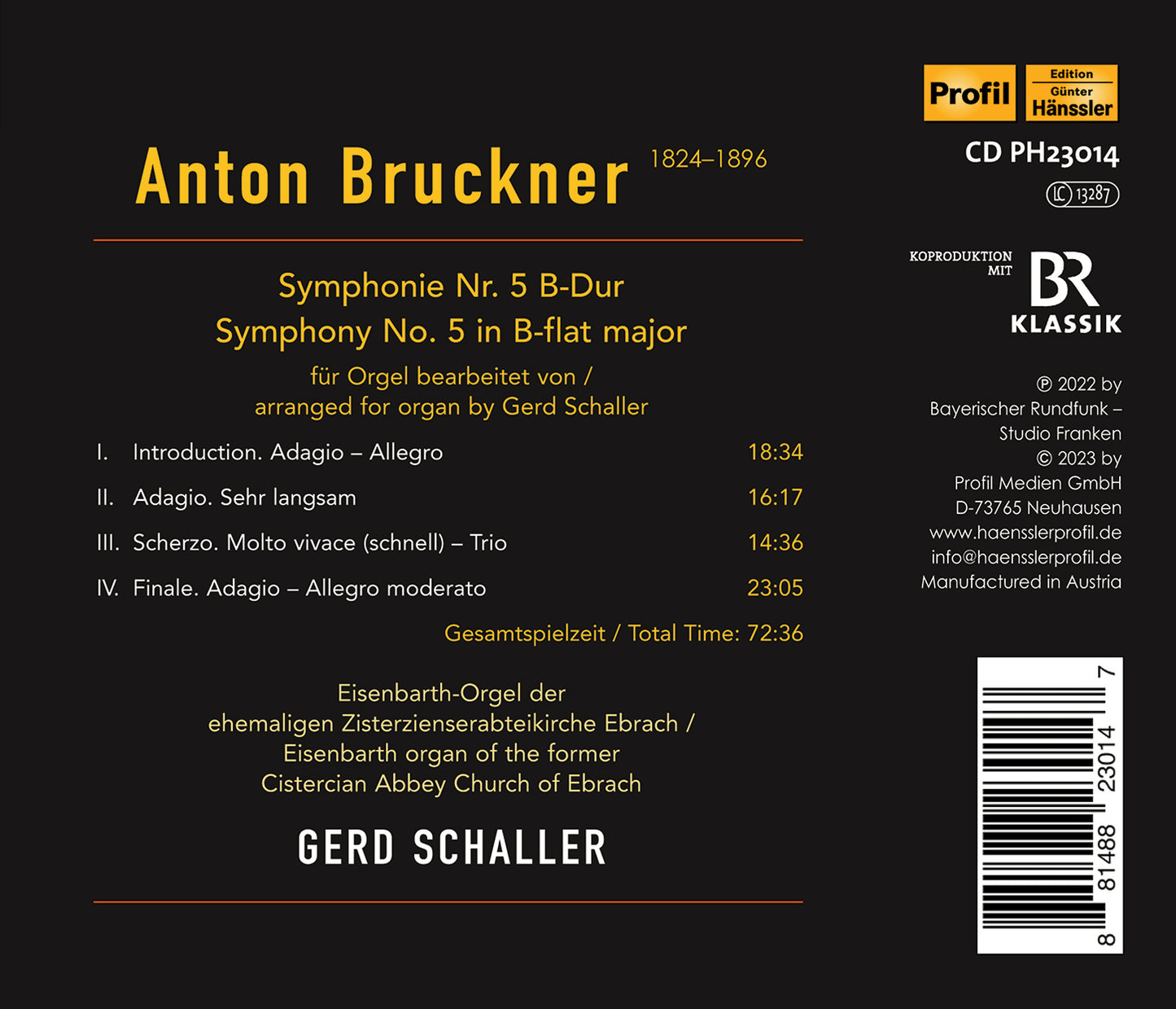 Bruckner: 5 For Organ
