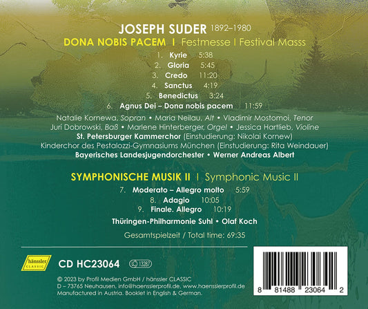 Suder: Dona Nobis Pacem & Symphonic Music