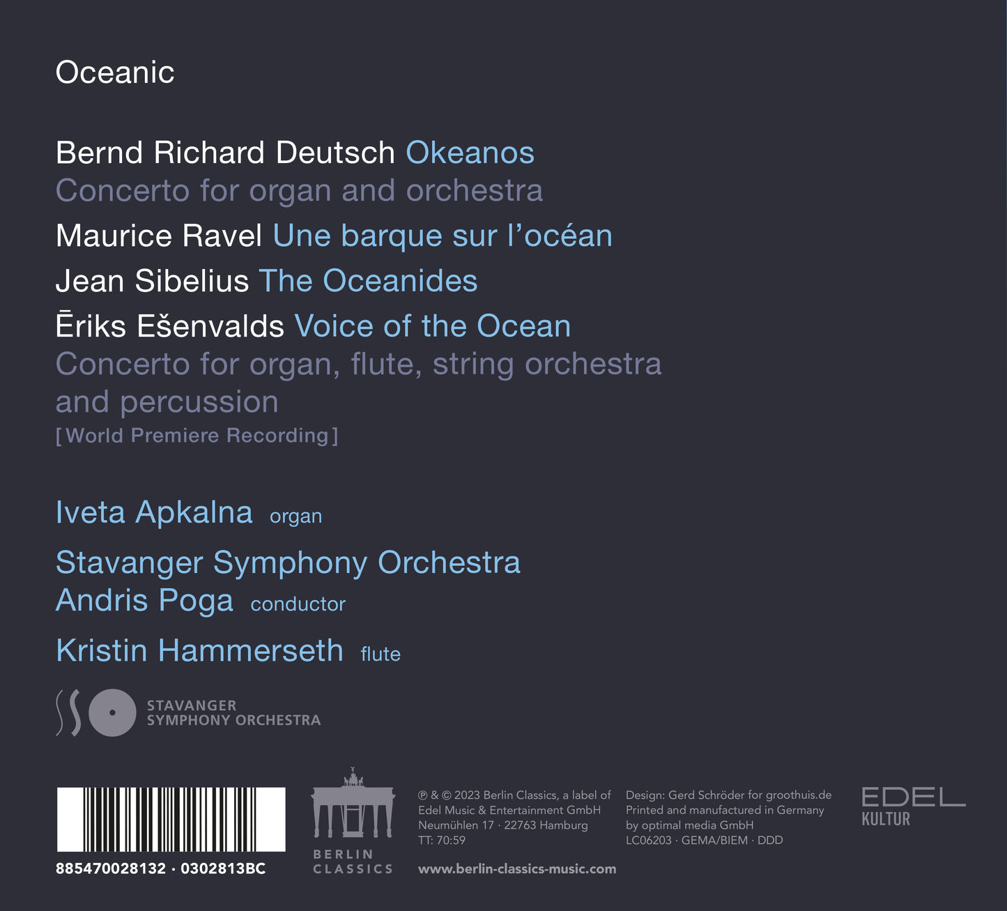 Deutsch, Ravel & Sibelius: Oceanic