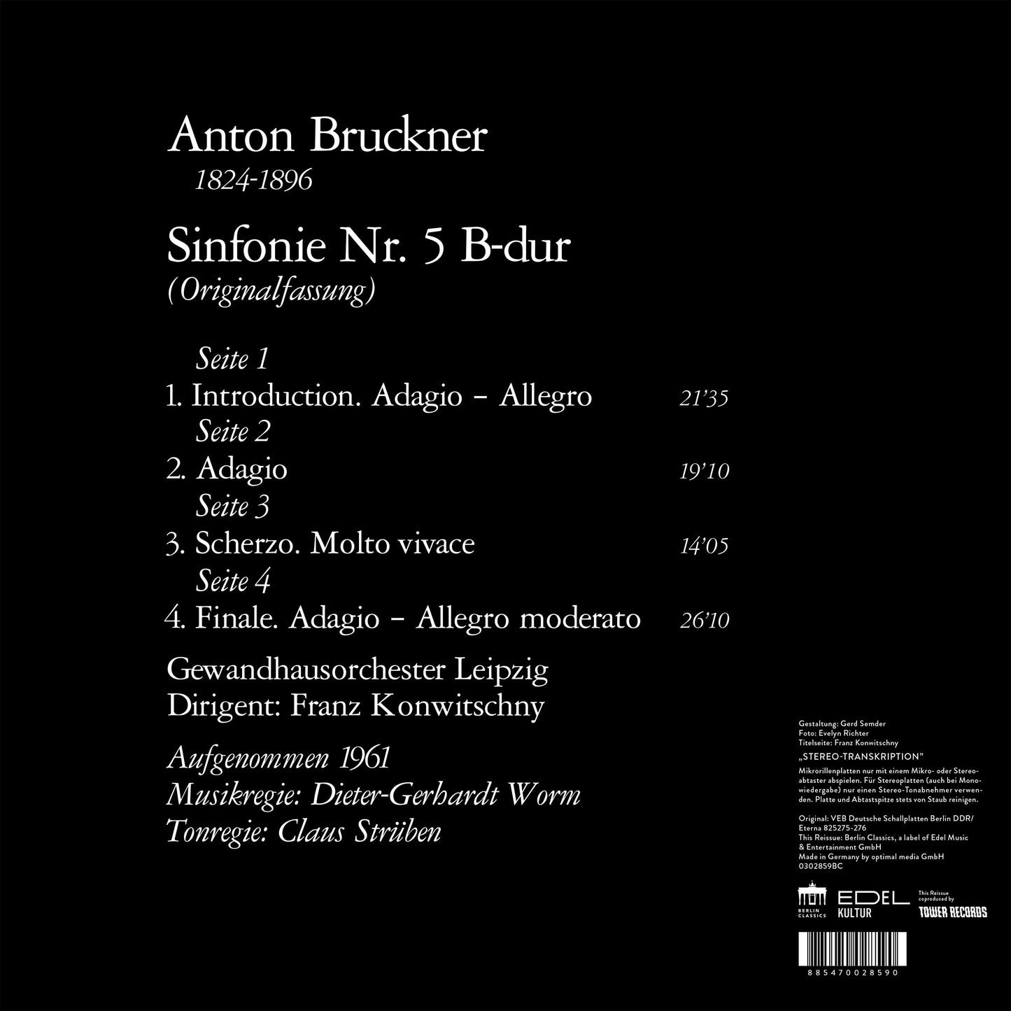 Bruckner: Symphony No. 5 (Remastered Vinyl)