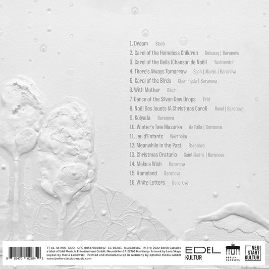 Baranova, Bloch, Debussy, Frid & Leontovych: White Letters