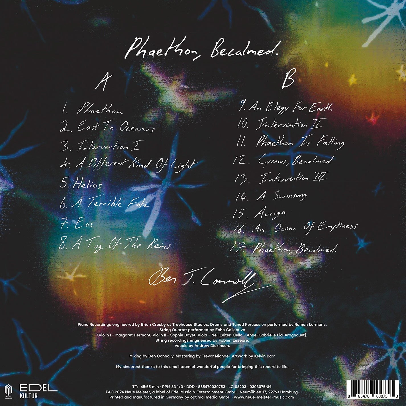 Connolly: Phaethon, Becalmed