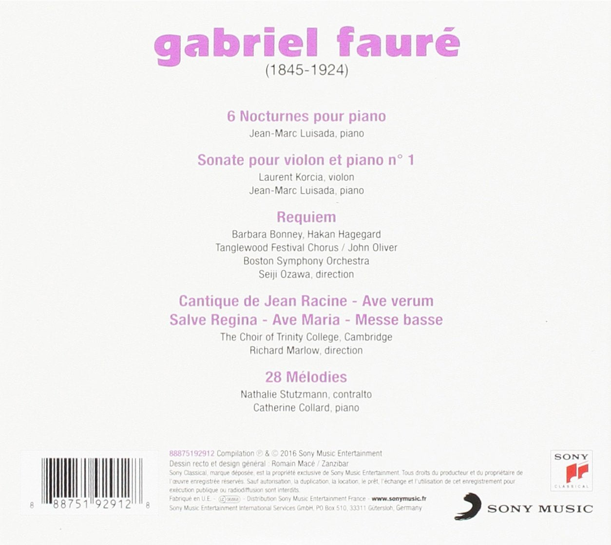 CENTURY FRENCH: FAURE