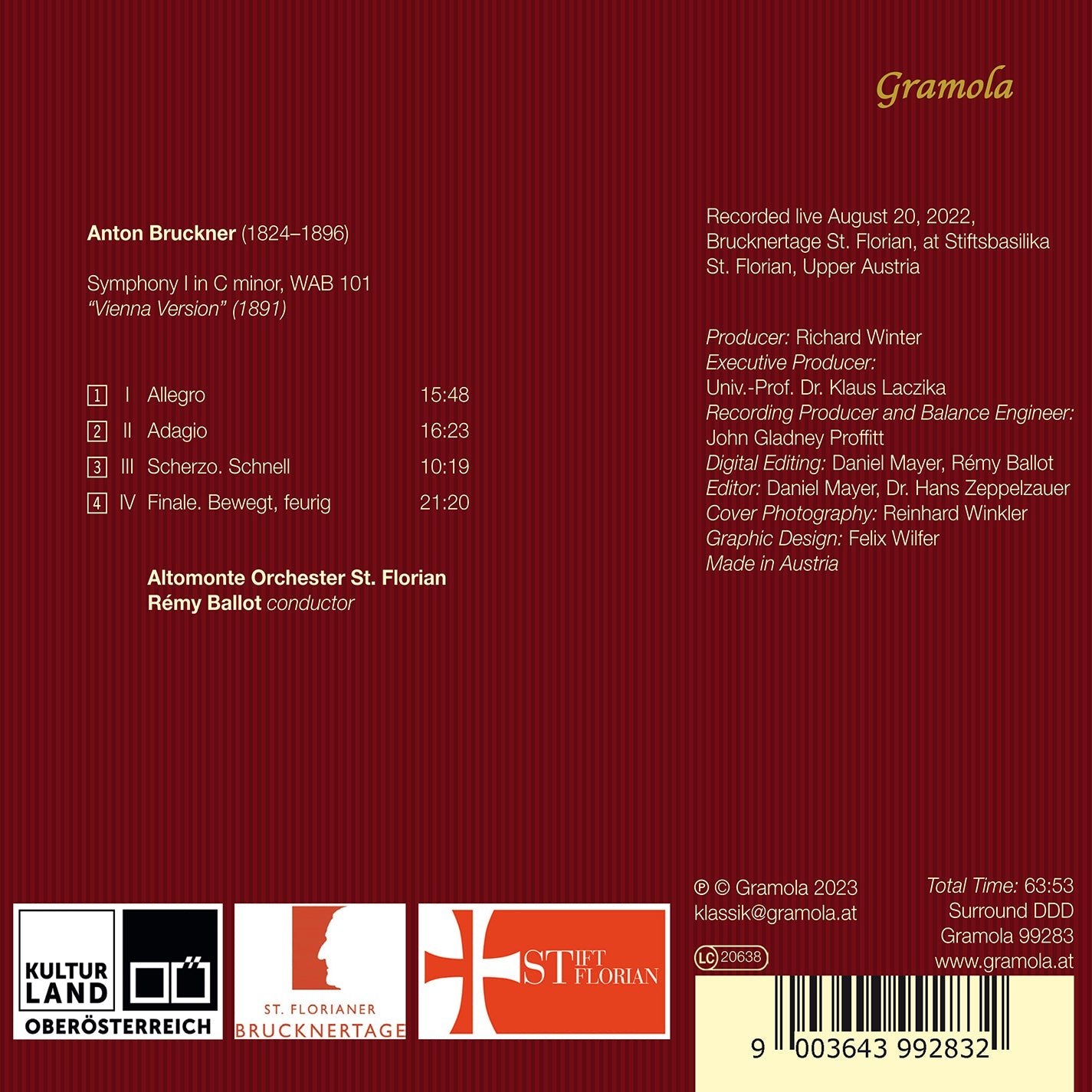 Bruckner: Symphony No. 1