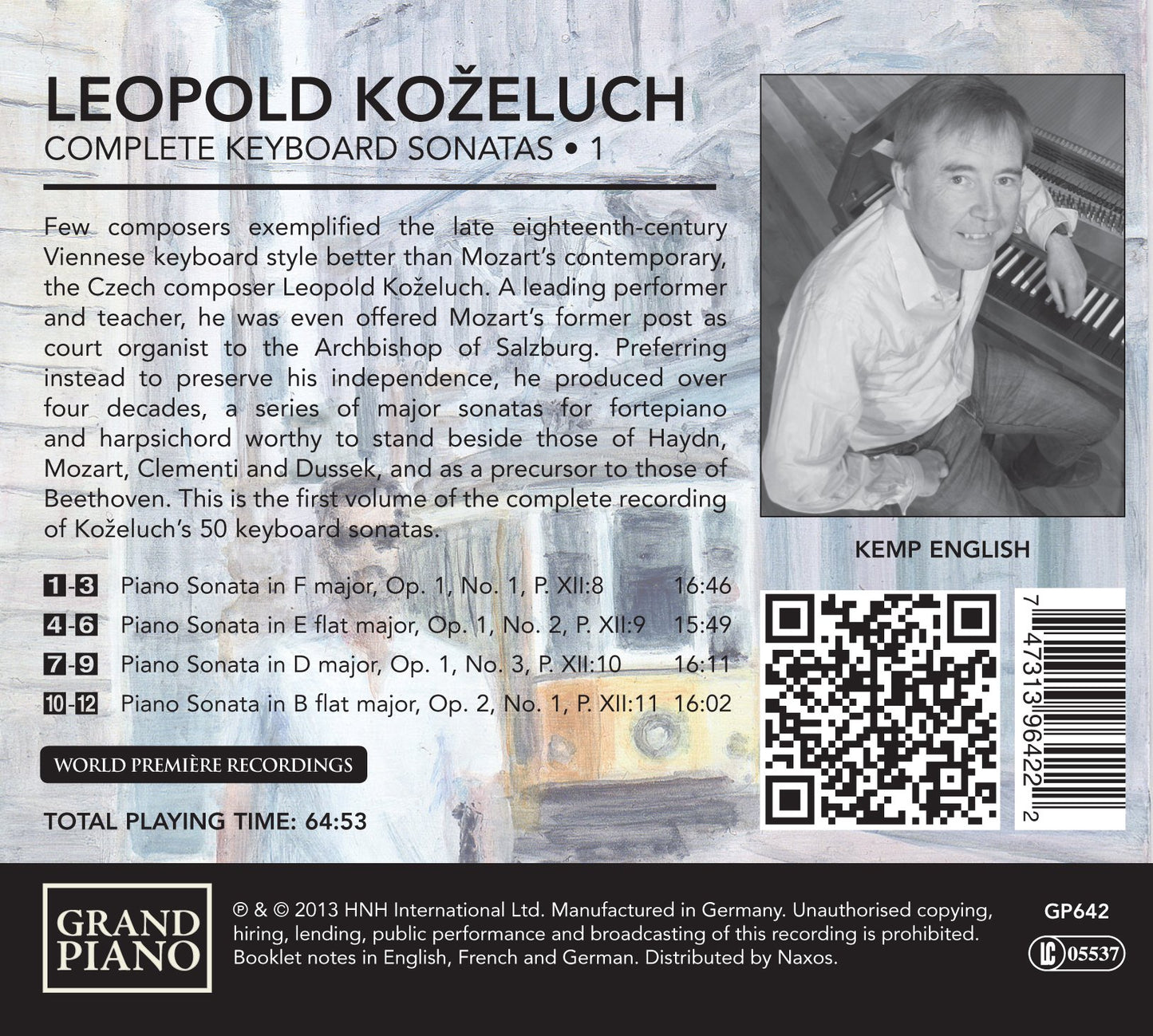 Koželuch: Complete Keyboard Sonatas, Vol. 1